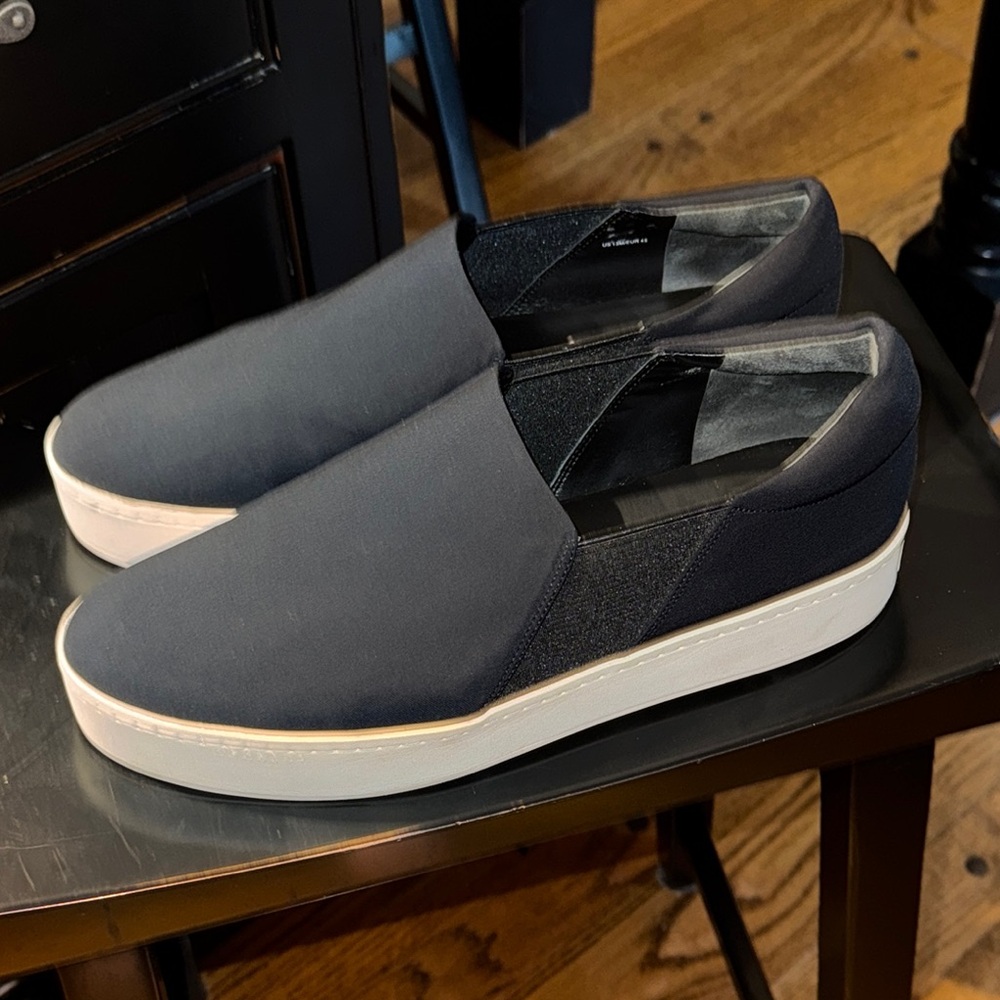 Vince Warren Deep Navy & Black Women’s Black Slip-On Platform Sneakers Size 13 - Picture 6 of 13
